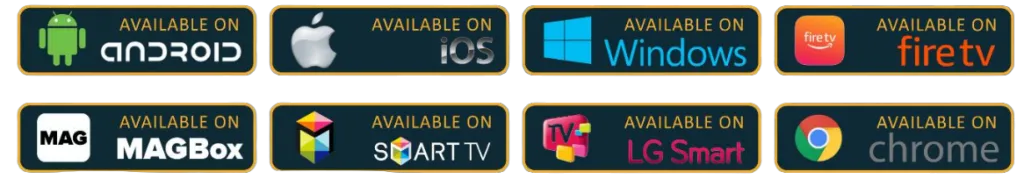 AWI IPTV available on Android, iOS, Windows, Fire TV, MAG Box, Smart TV, LG Smart TV and Chrome
